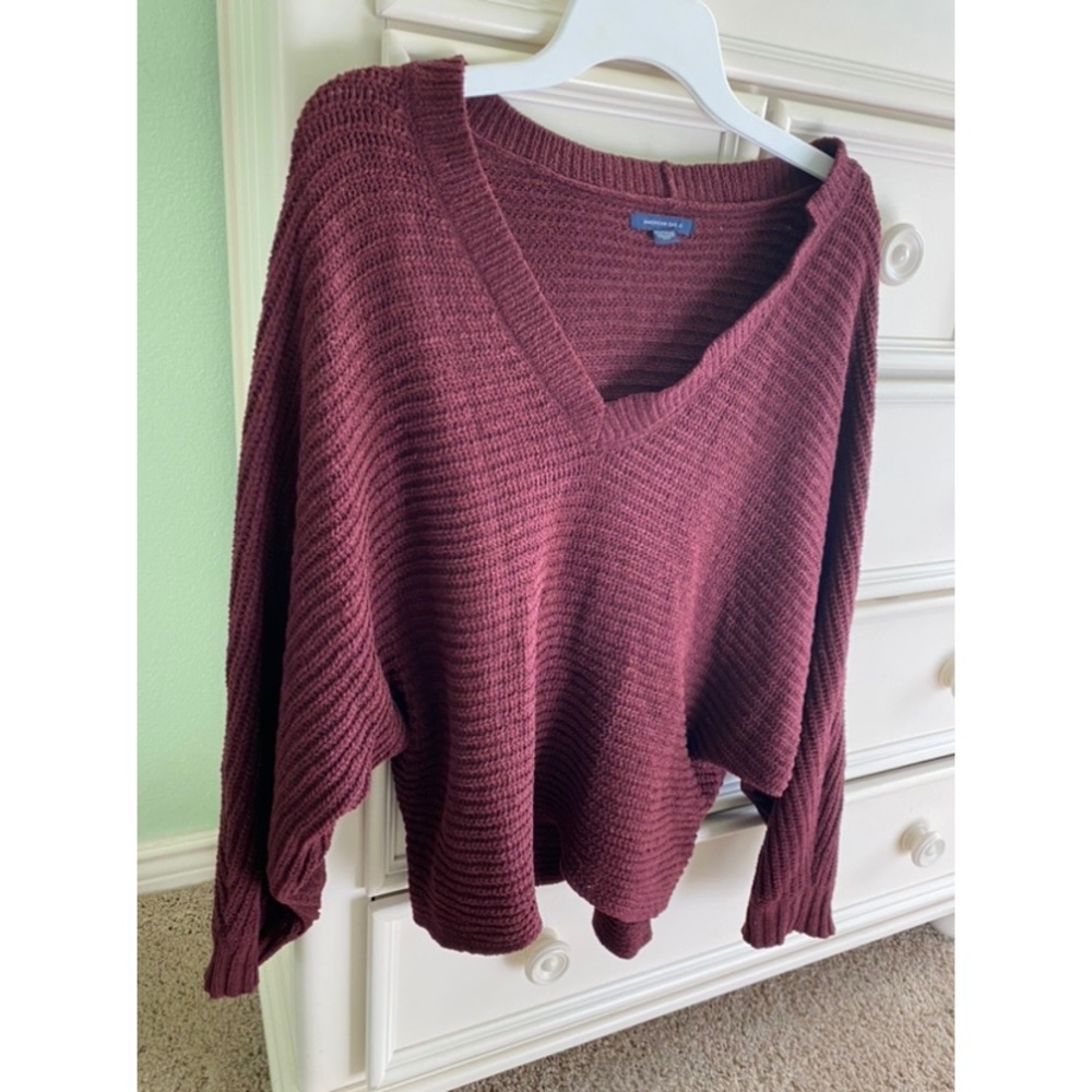 AE Basic Maroon Sweater